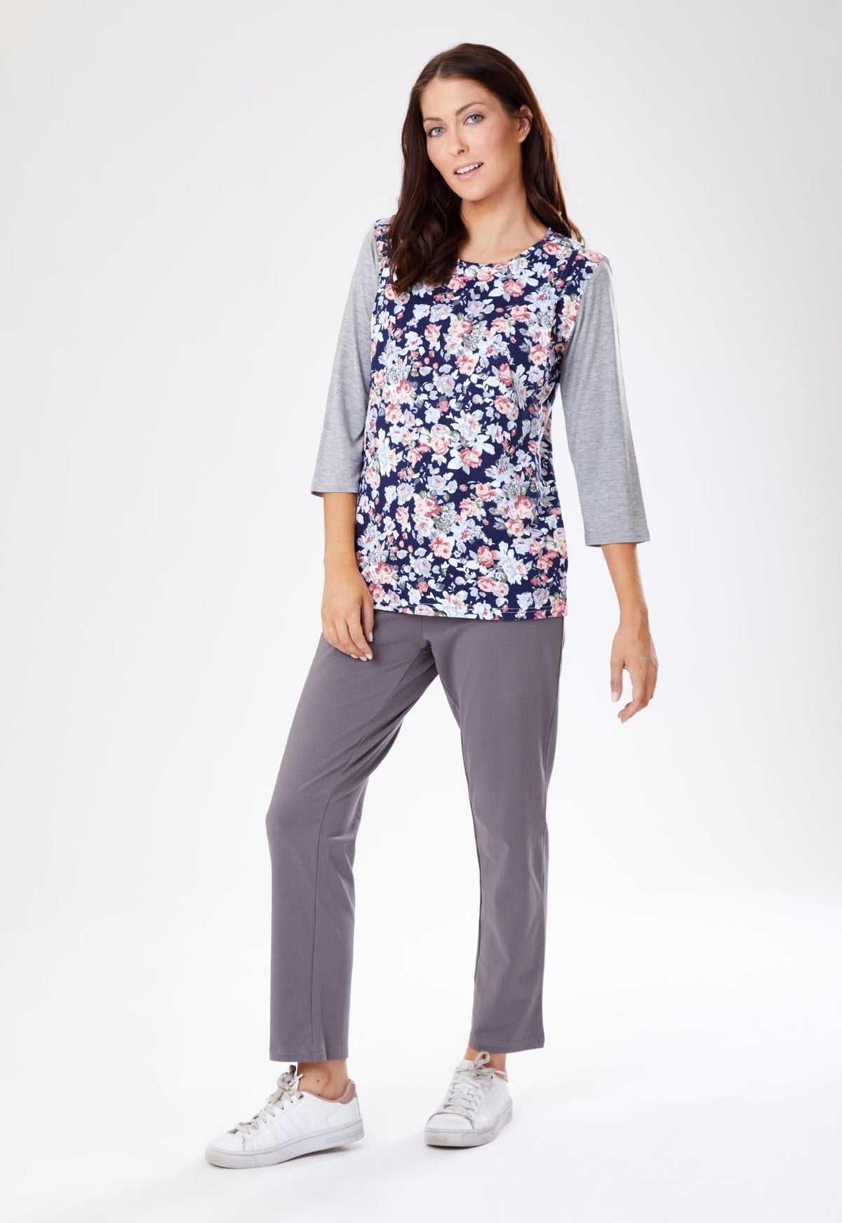 Freya Floral Breastfeeding Top-3