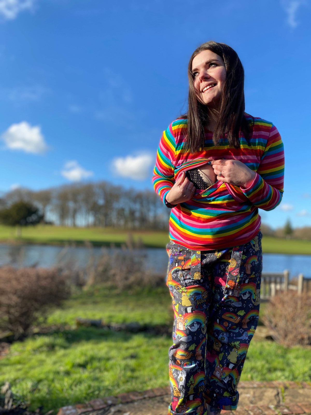 Rainbow Breastfeeding Top-1