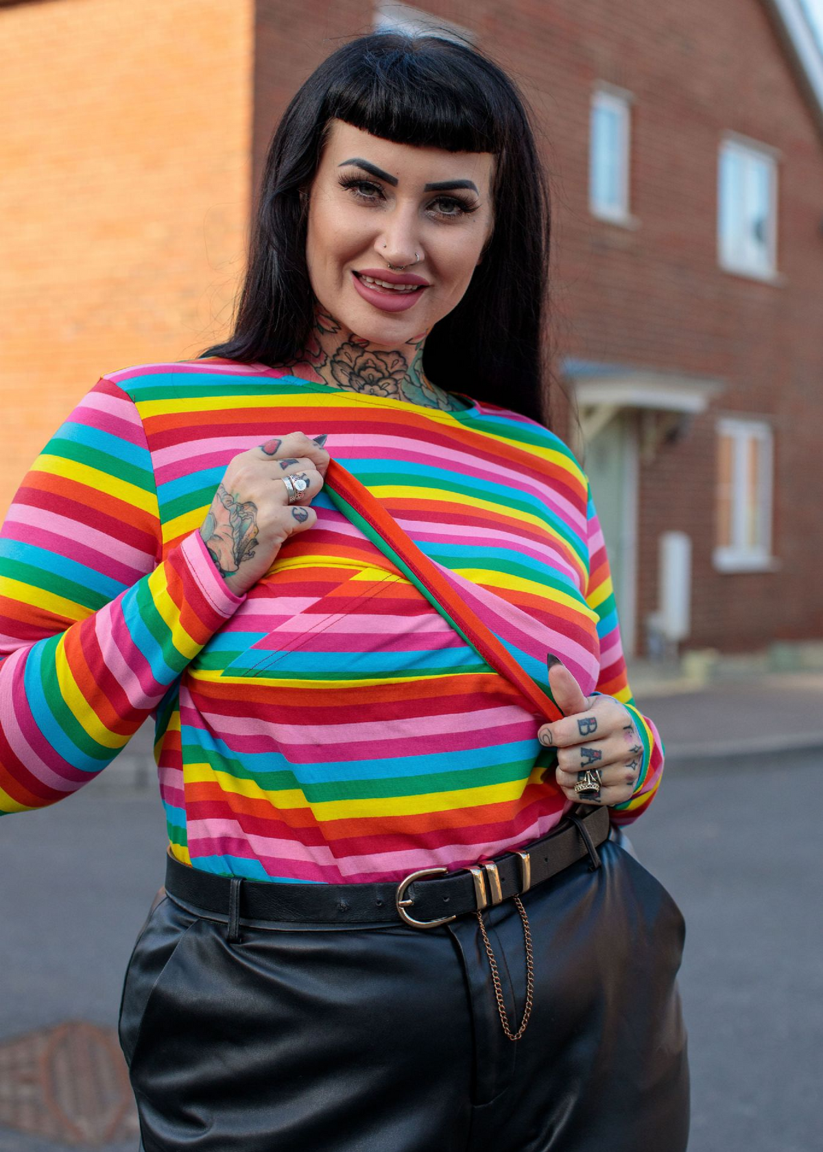 Rainbow Breastfeeding Top-2