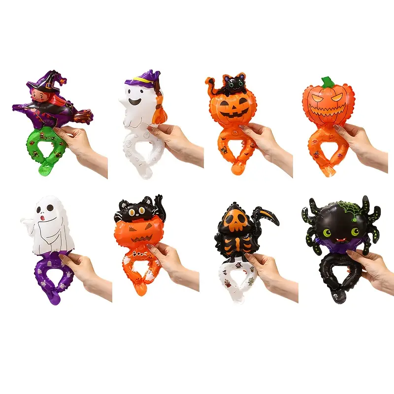 Halloween Pumpkin Wrist Balloons (50pcs)-0