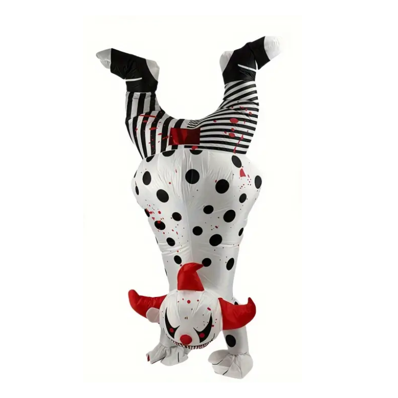 Halloween Inflatable Clown Set Battery-0
